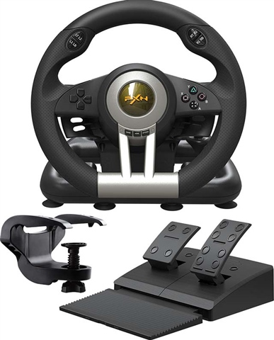 PXN V3 Pro Steering Wheel + Pedals (PS3/PS4/XBOX/PC) - Black/Orange PXN V3 Pro Steering Wheel + Pedals (PS3/PS4/XBOX/PC) - Black/Orange